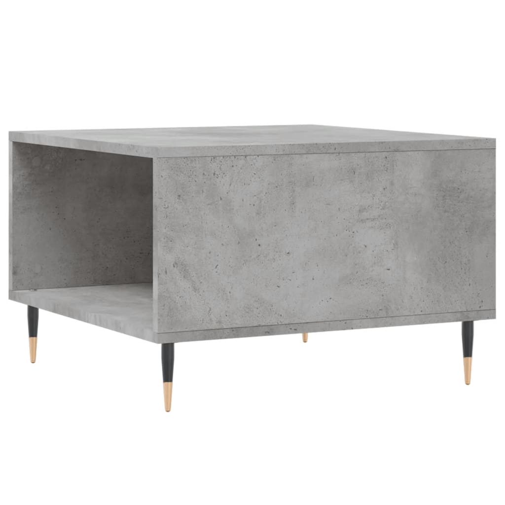 Salongbord betonggrå 55x55x36,5 cm konstruert tre