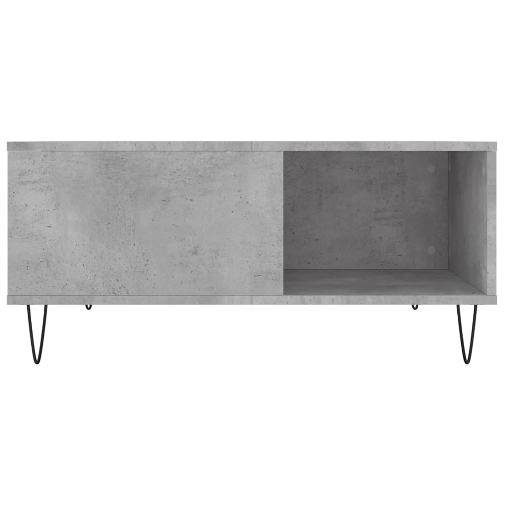 Salongbord betonggrå 80x80x36,5 cm konstruert tre