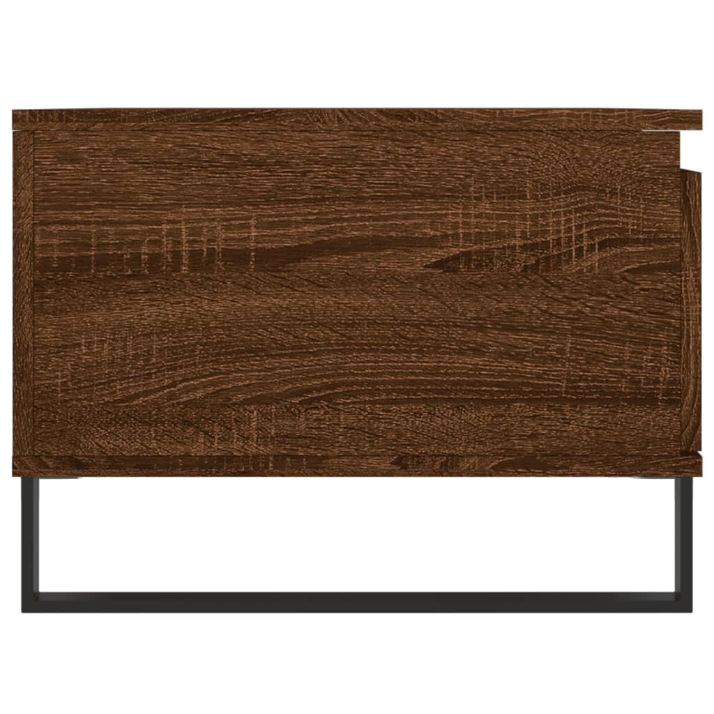 Salongbord brun eik 90x50x36,5 cm konstruert tre