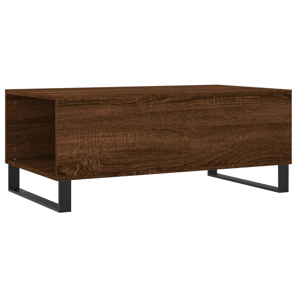 Salongbord brun eik 90x50x36,5 cm konstruert tre