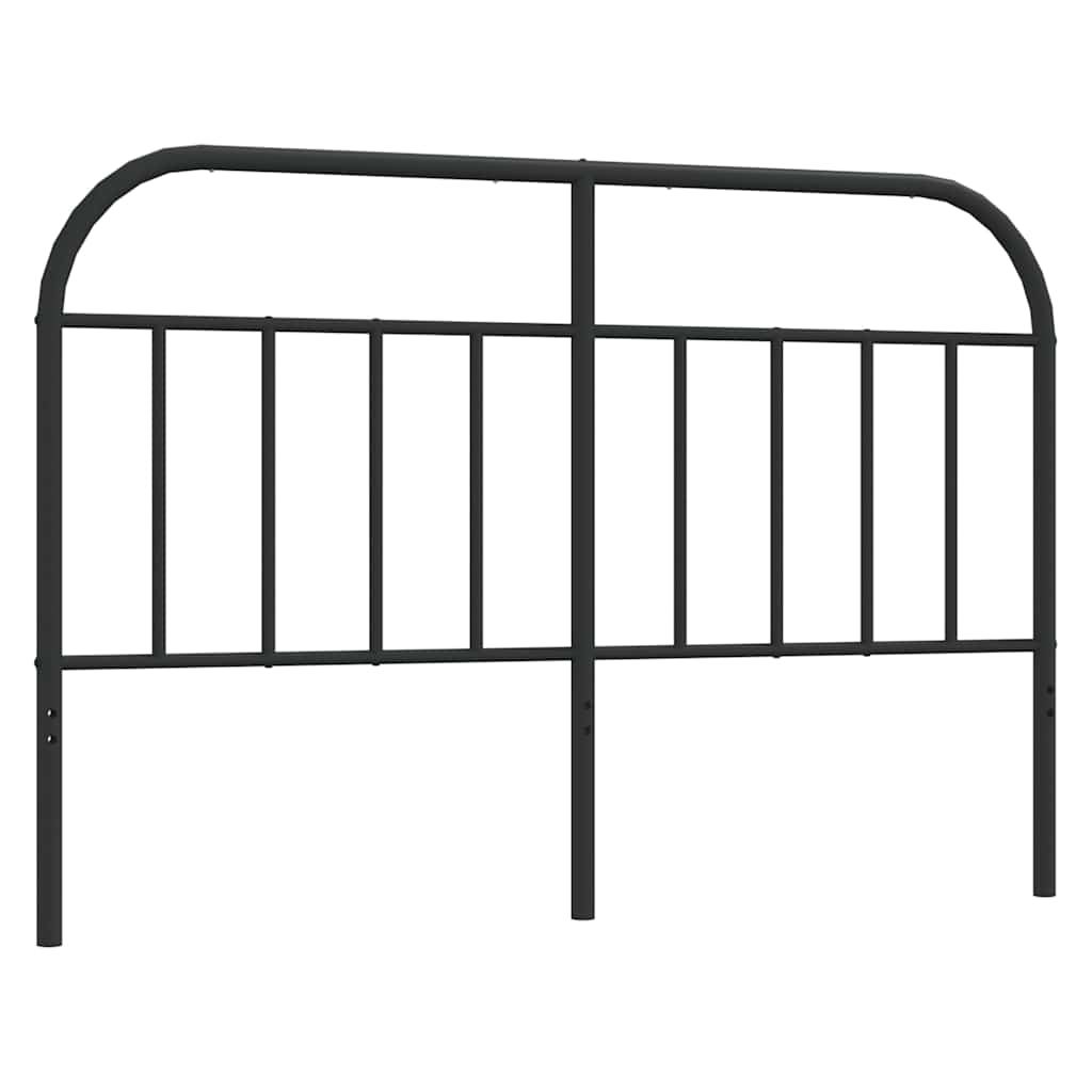 Sengegavl i metall svart 150 cm