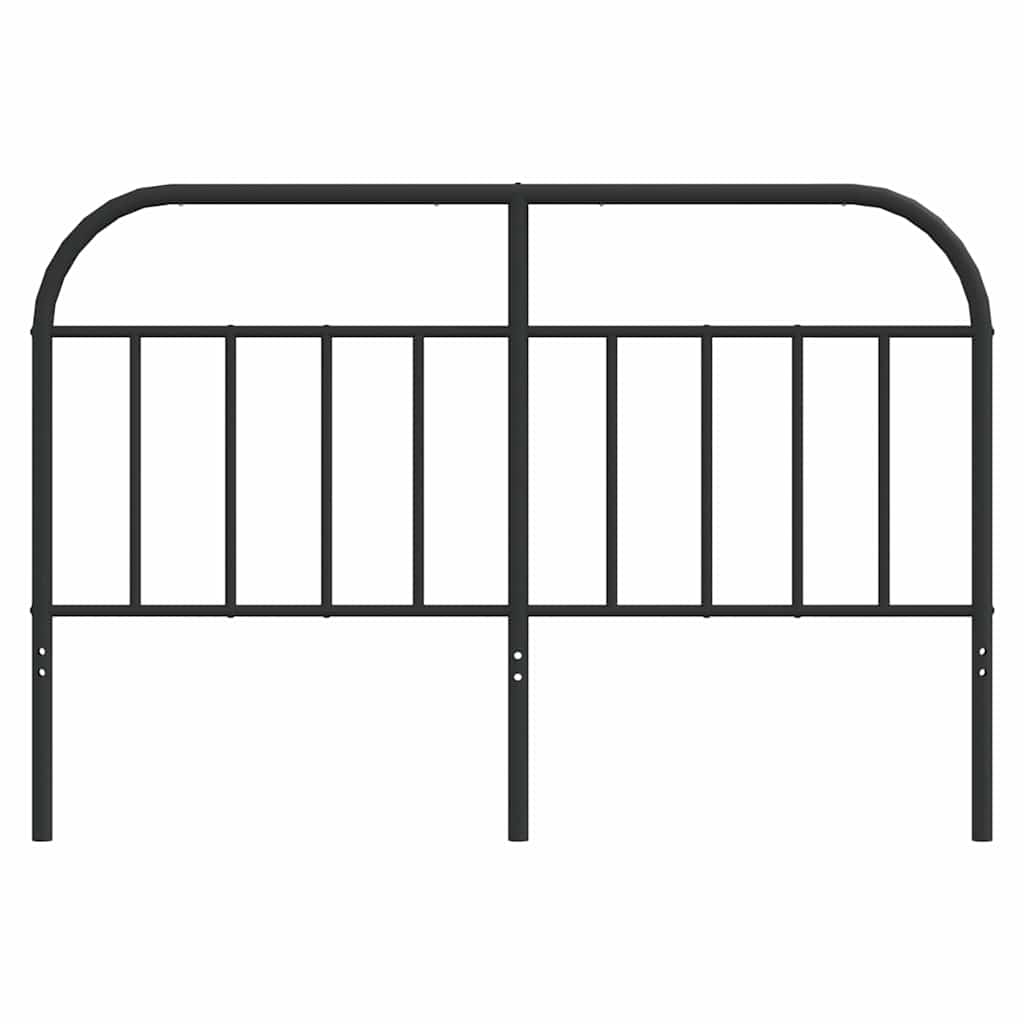 Sengegavl i metall svart 150 cm