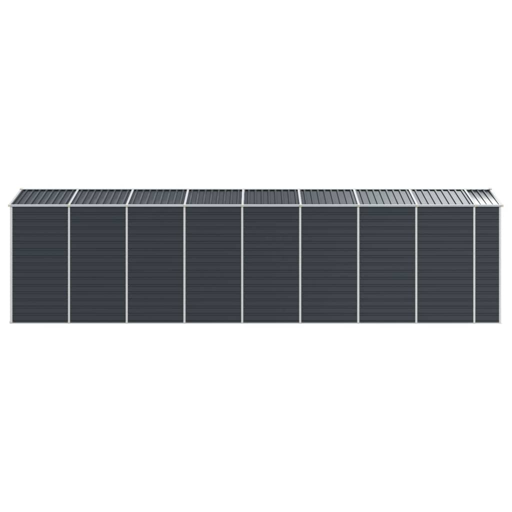 Hageskur antrasitt 191x725x198 cm galvanisert stål