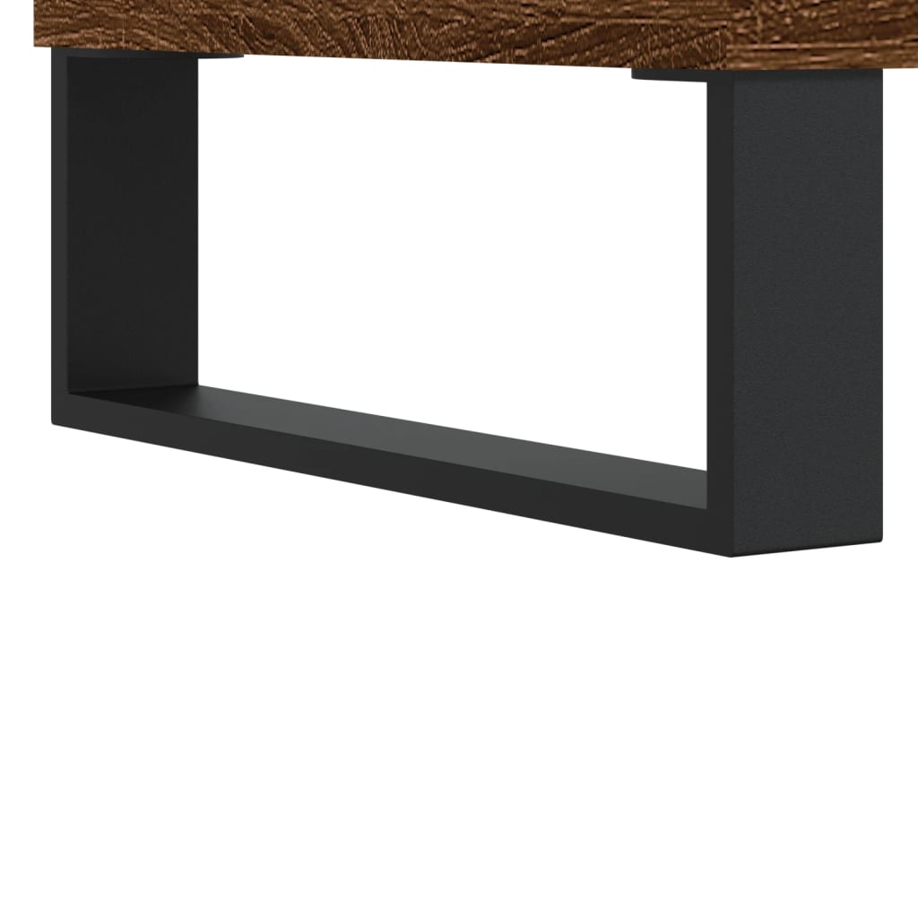 Salongbord brun eik 60x60x30 cm konstruert tre