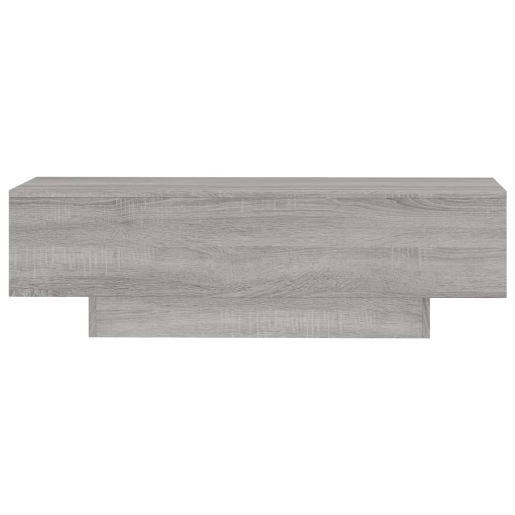 Salongbord grå sonoma 100x49,5x31 cm konstruert tre