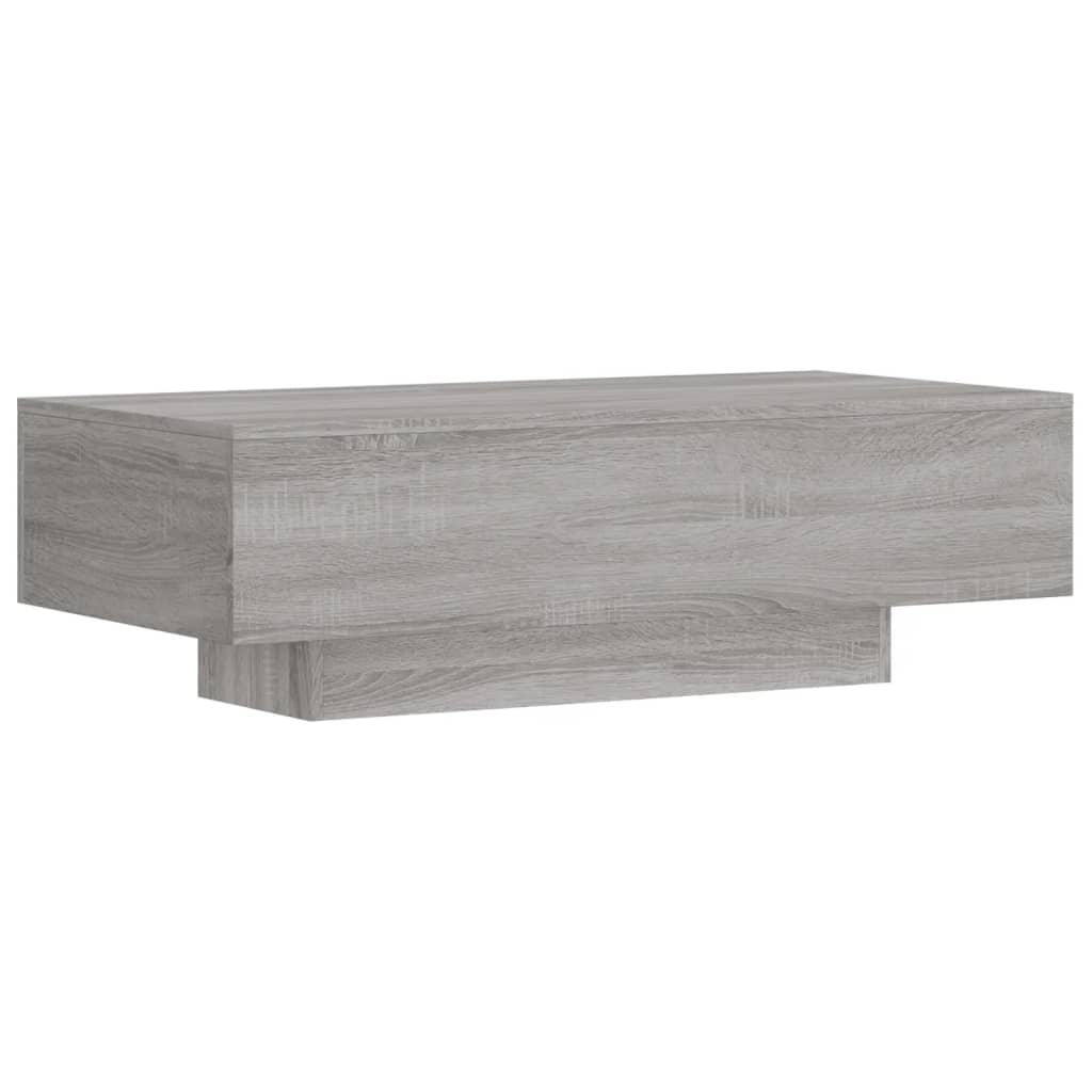 Salongbord grå sonoma 100x49,5x31 cm konstruert tre