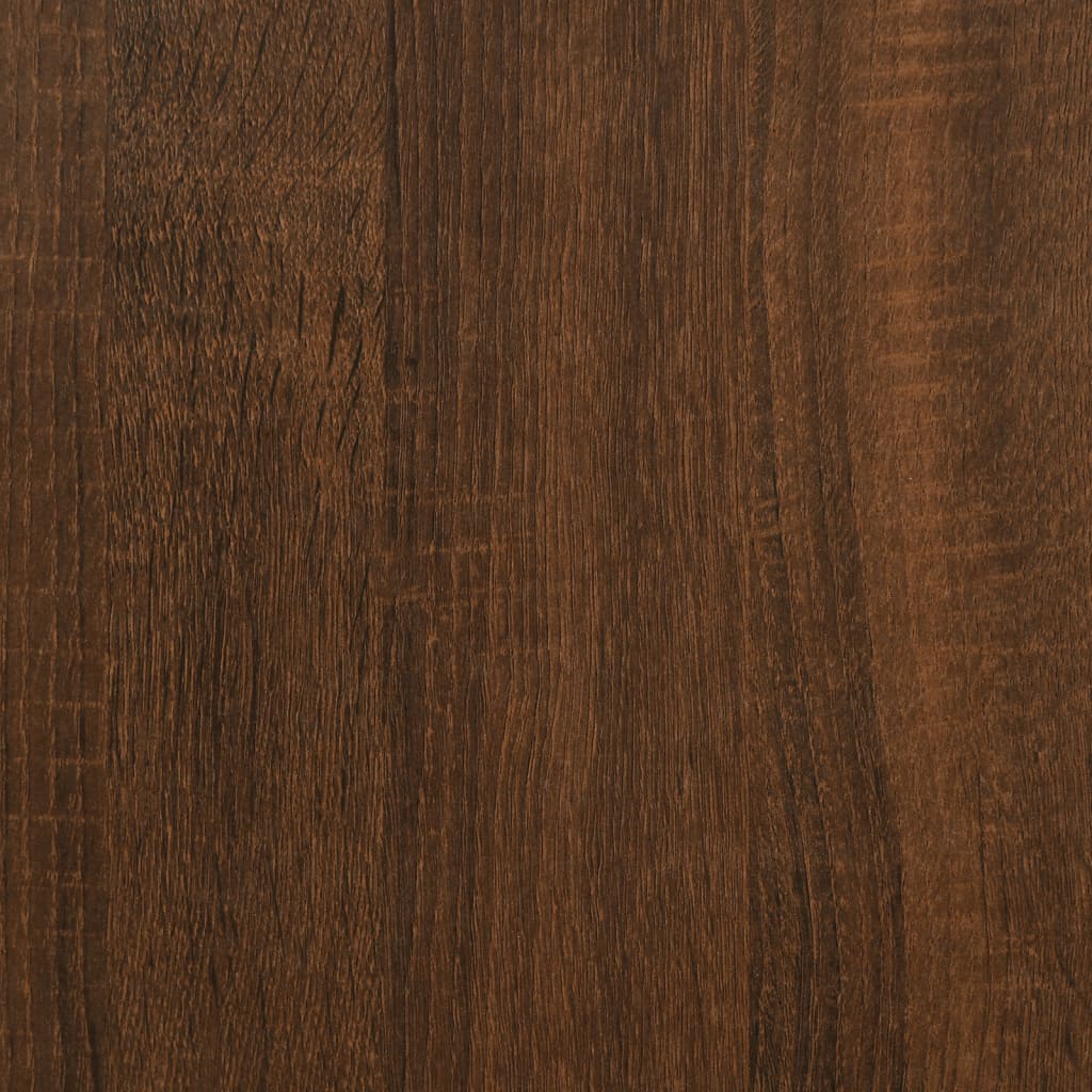 Salongbord brun eik 49,5x49,5x45 cm konstruert tre