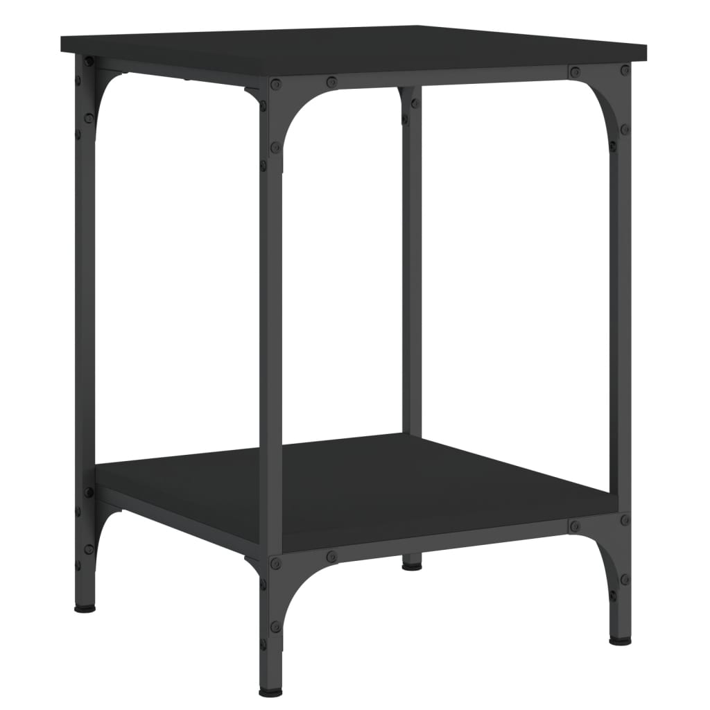 Salongbord svart 40x40x55 cm konstruert tre