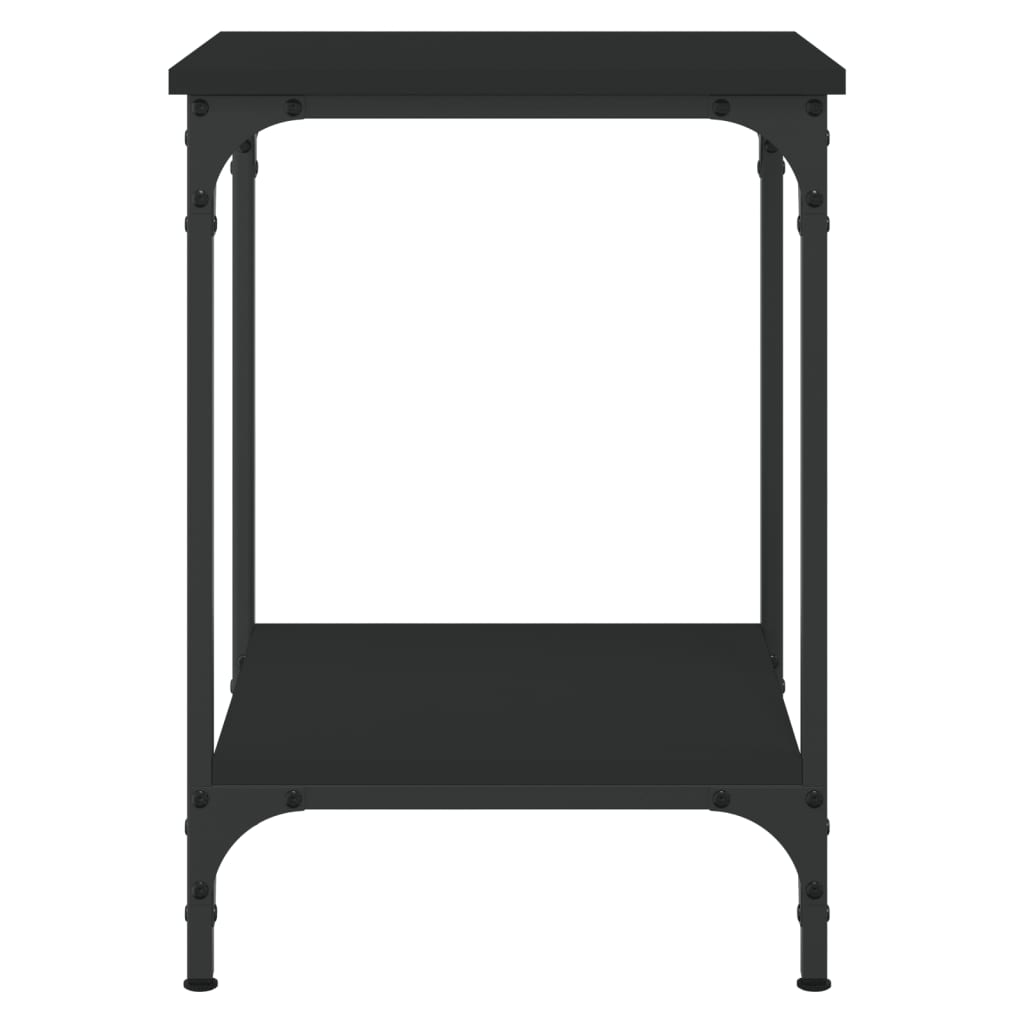 Salongbord svart 40x40x55 cm konstruert tre