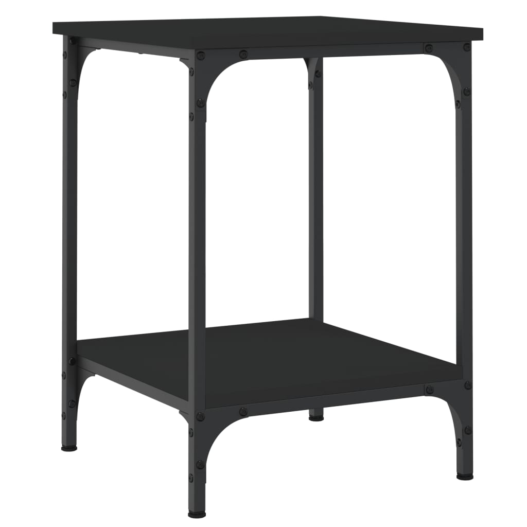 Salongbord svart 40x40x55 cm konstruert tre