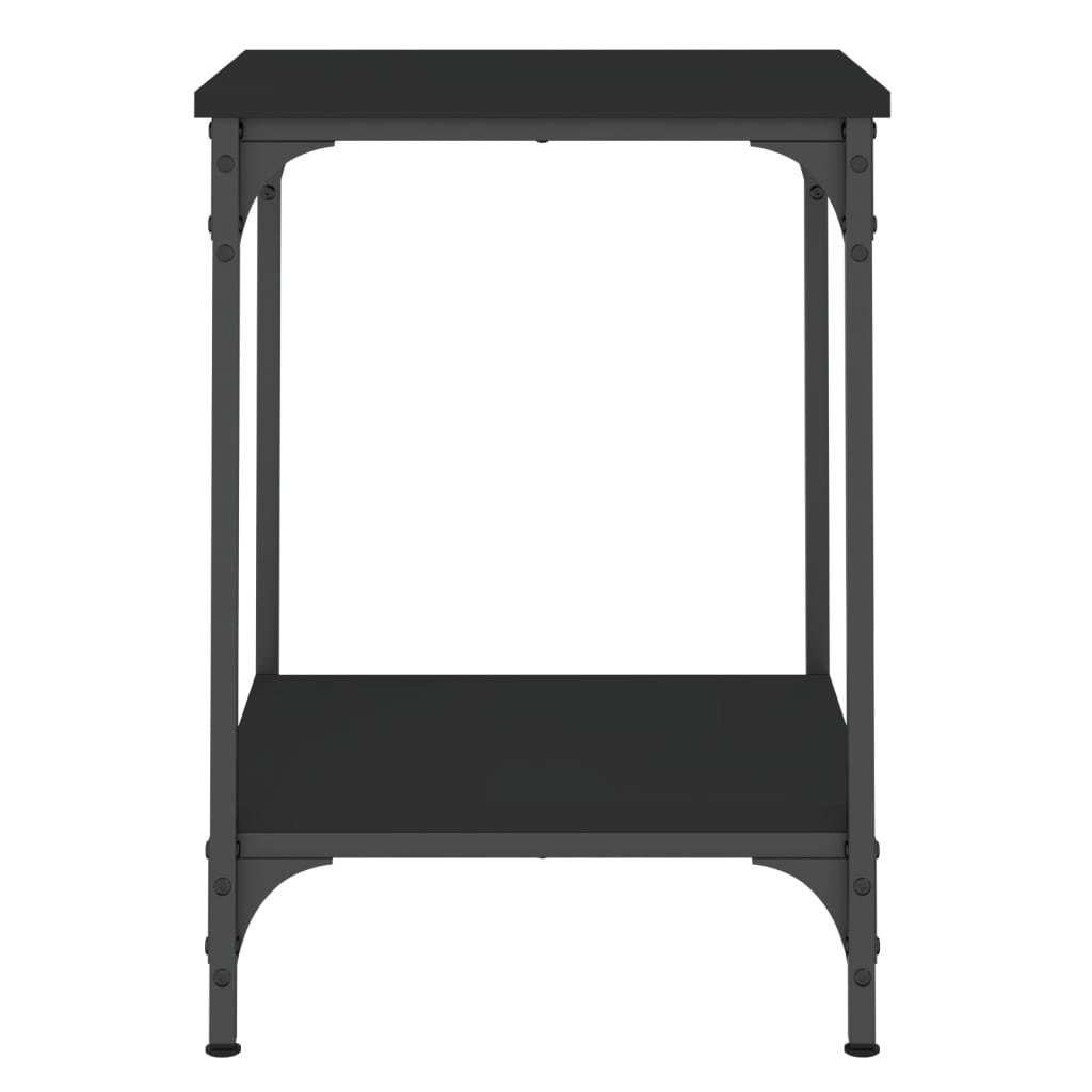 Salongbord svart 40x40x55 cm konstruert tre
