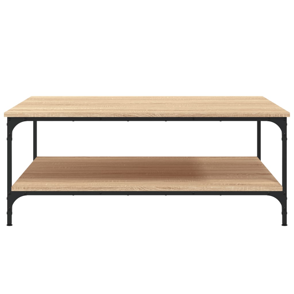 Salongbord sonoma eik 100x100x40 cm konstruert tre