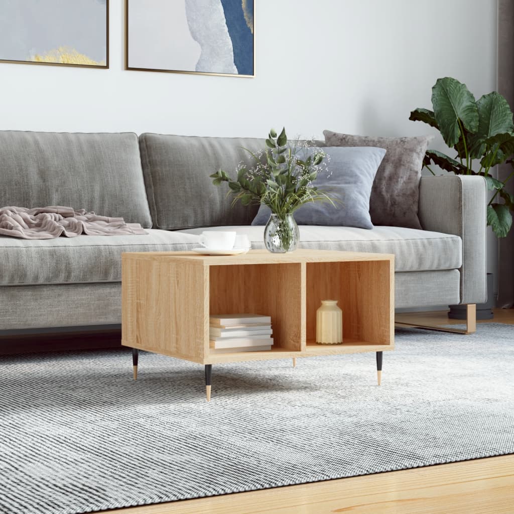 Salongbord sonoma eik 60x50x36,5 cm konstruert tre
