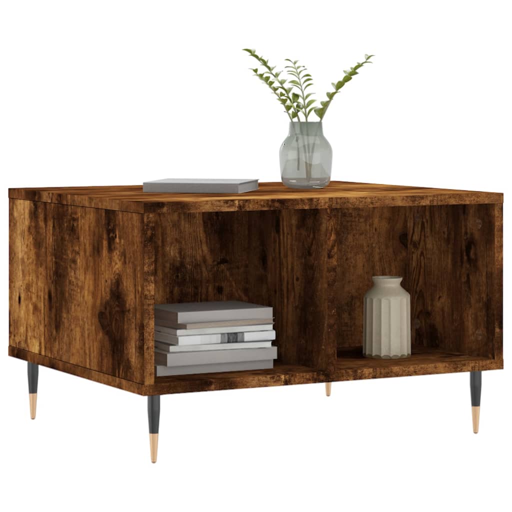 Salongbord røkt eik 60x50x36,5 cm konstruert tre