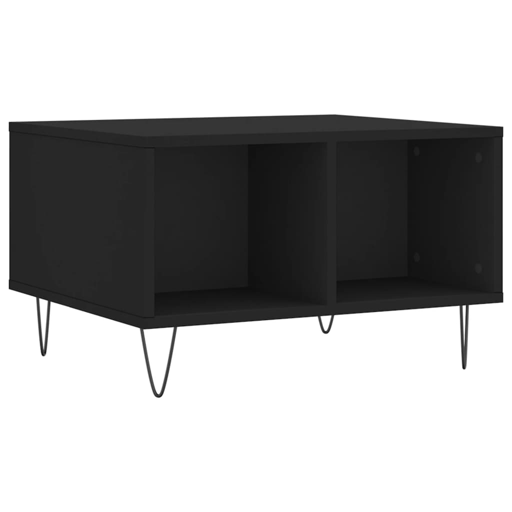 Salongbord svart 60x50x36,5 cm konstruert tre