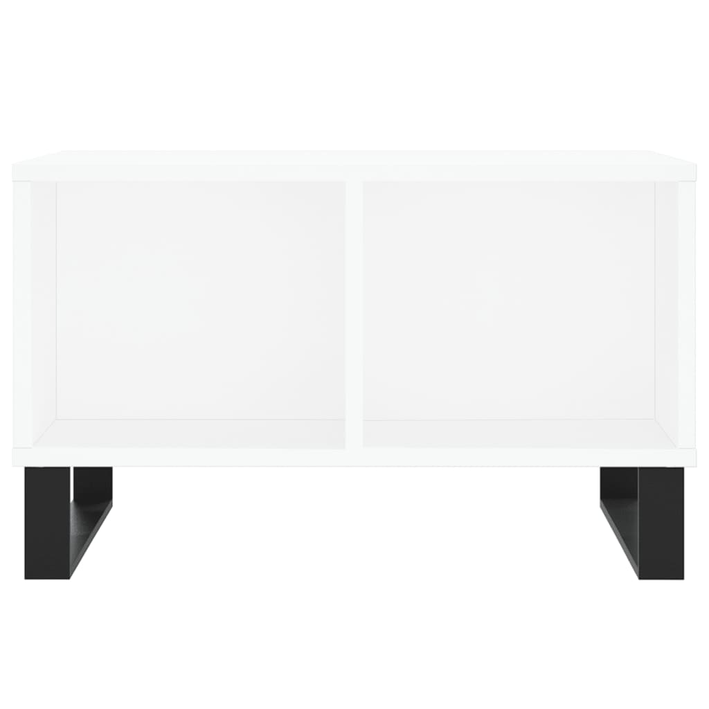 Salongbord hvit 60x50x36,5 cm konstruert tre