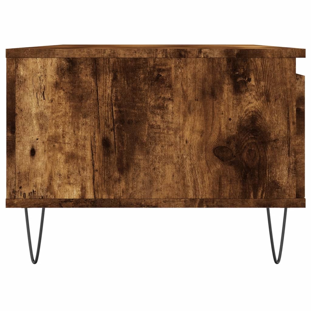 Salongbord røkt eik 90x50x36,5 cm konstruert tre
