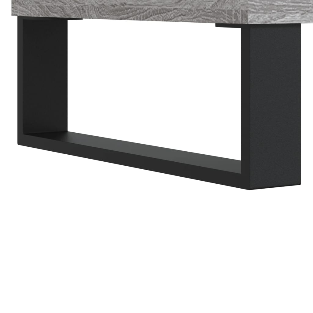 Salongbord grå sonoma 90x50x36,5 cm konstruert tre