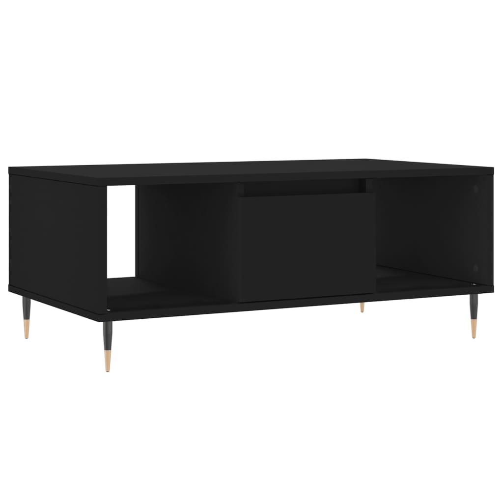 Salongbord svart 90x50x36,5 cm konstruert tre