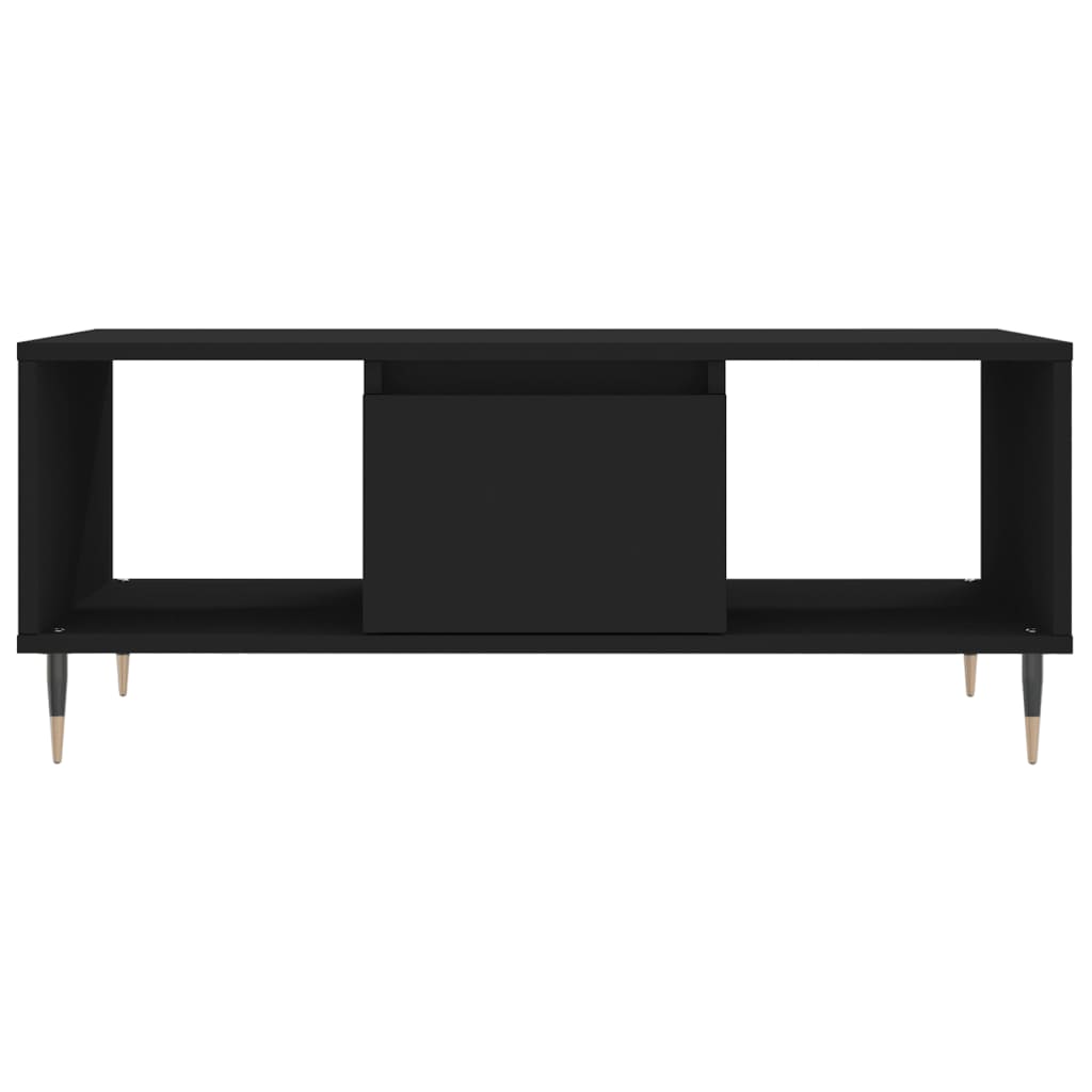 Salongbord svart 90x50x36,5 cm konstruert tre