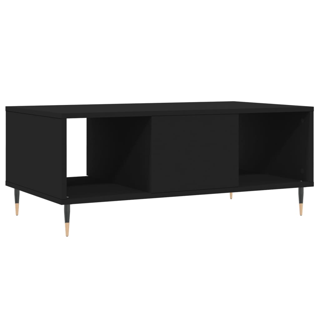 Salongbord svart 90x50x36,5 cm konstruert tre