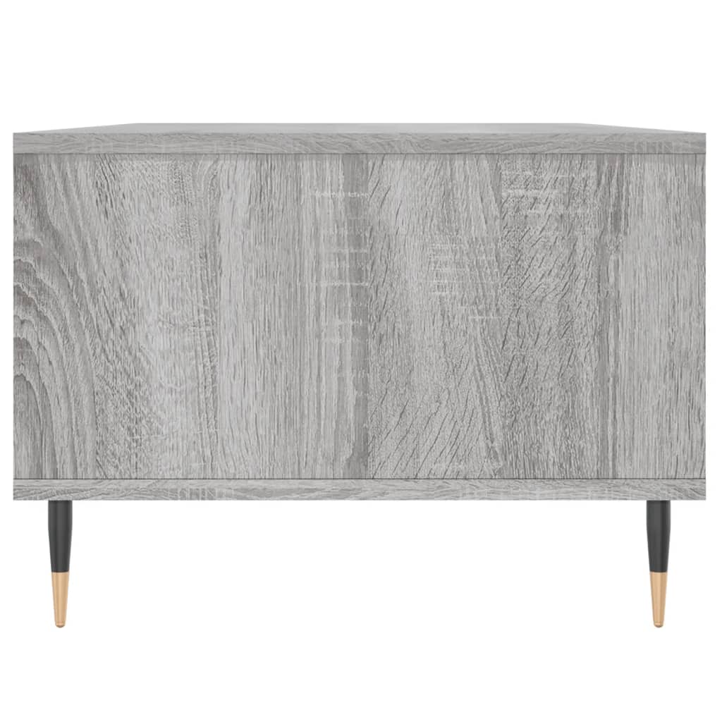 Salongbord grå sonoma 90x50x36,5 cm konstruert tre