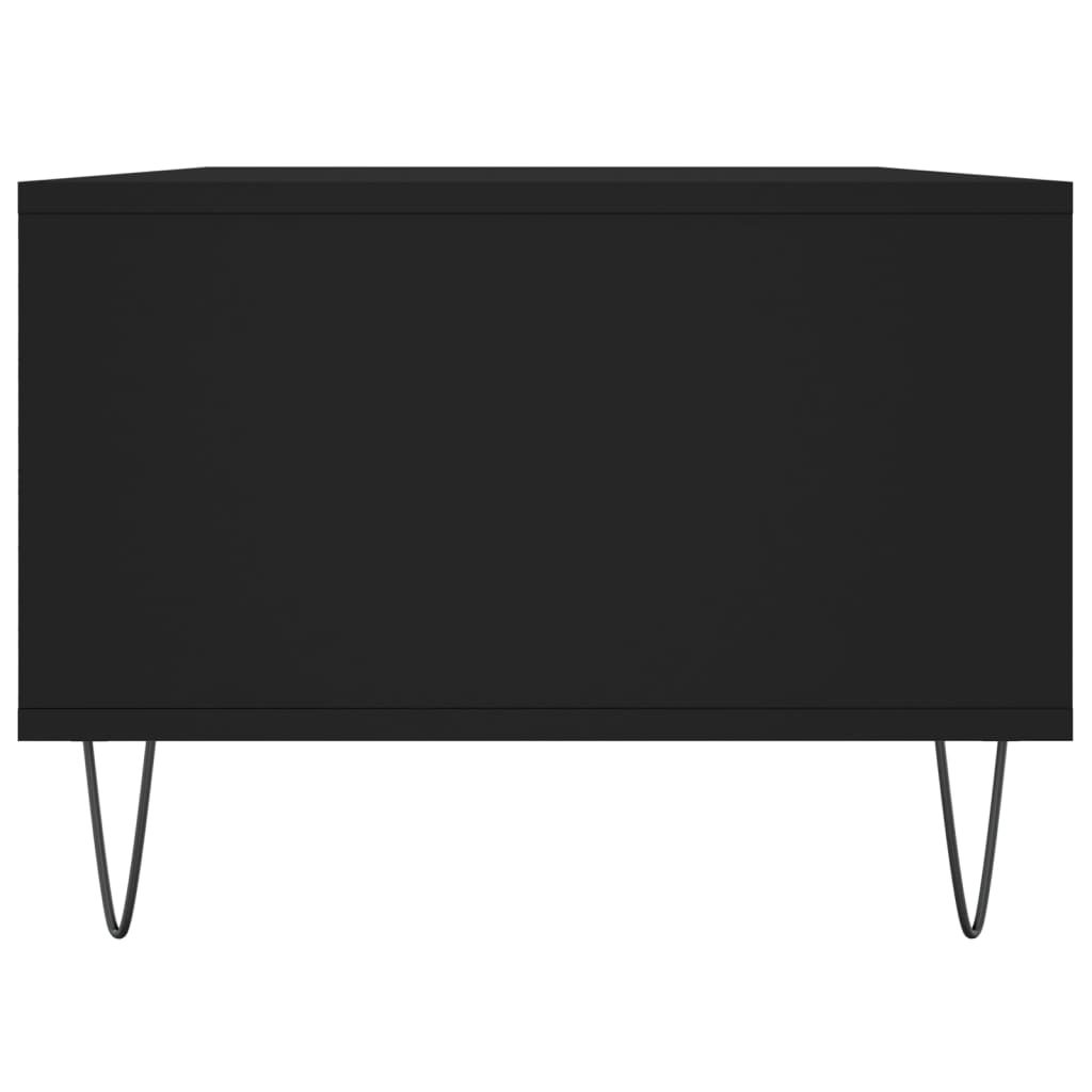 Salongbord svart 90x50x36,5 cm konstruert tre