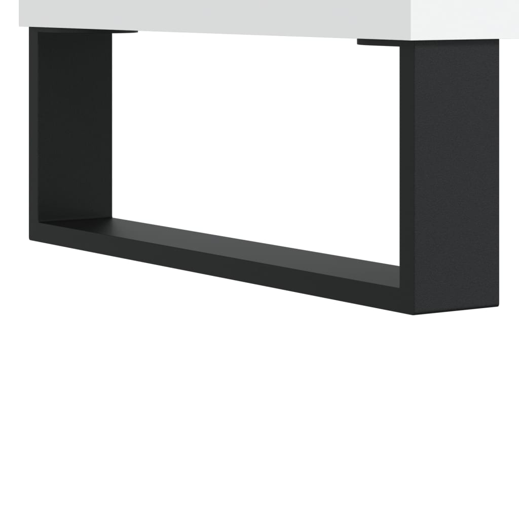 Salongbord hvit 90x50x36,5 cm konstruert tre
