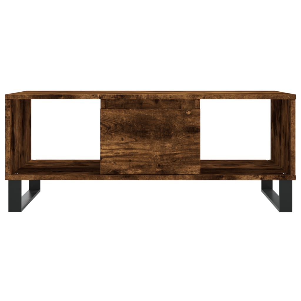 Salongbord røkt eik 90x50x36,5 cm konstruert tre
