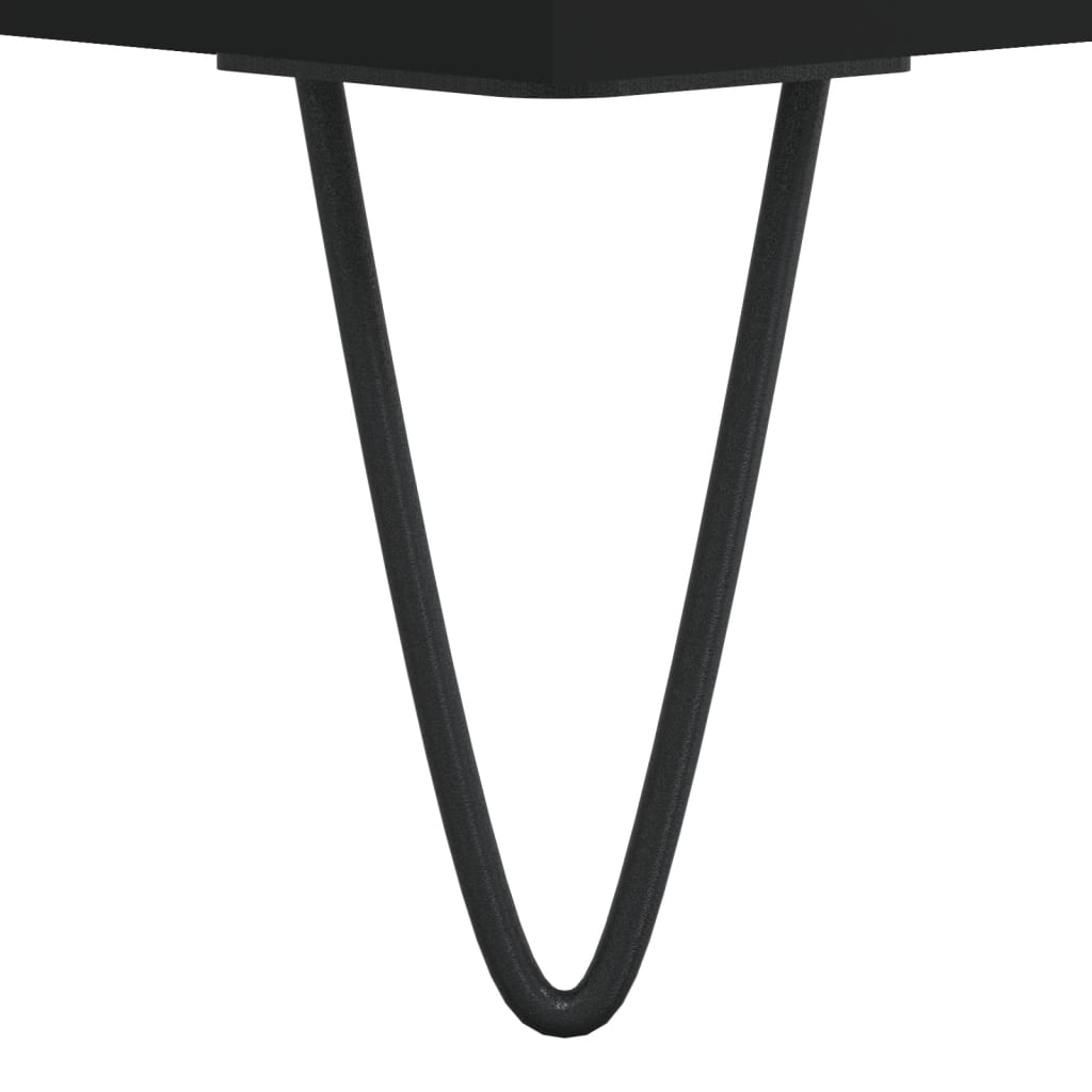 Salongbord svart 100x50x45 cm konstruert tre