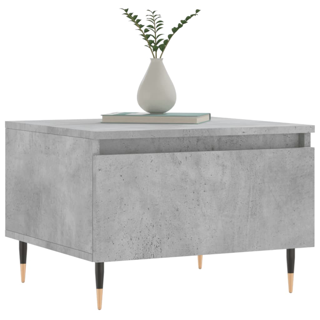 Salongbord betonggrå 50x46x35 cm konstruert tre