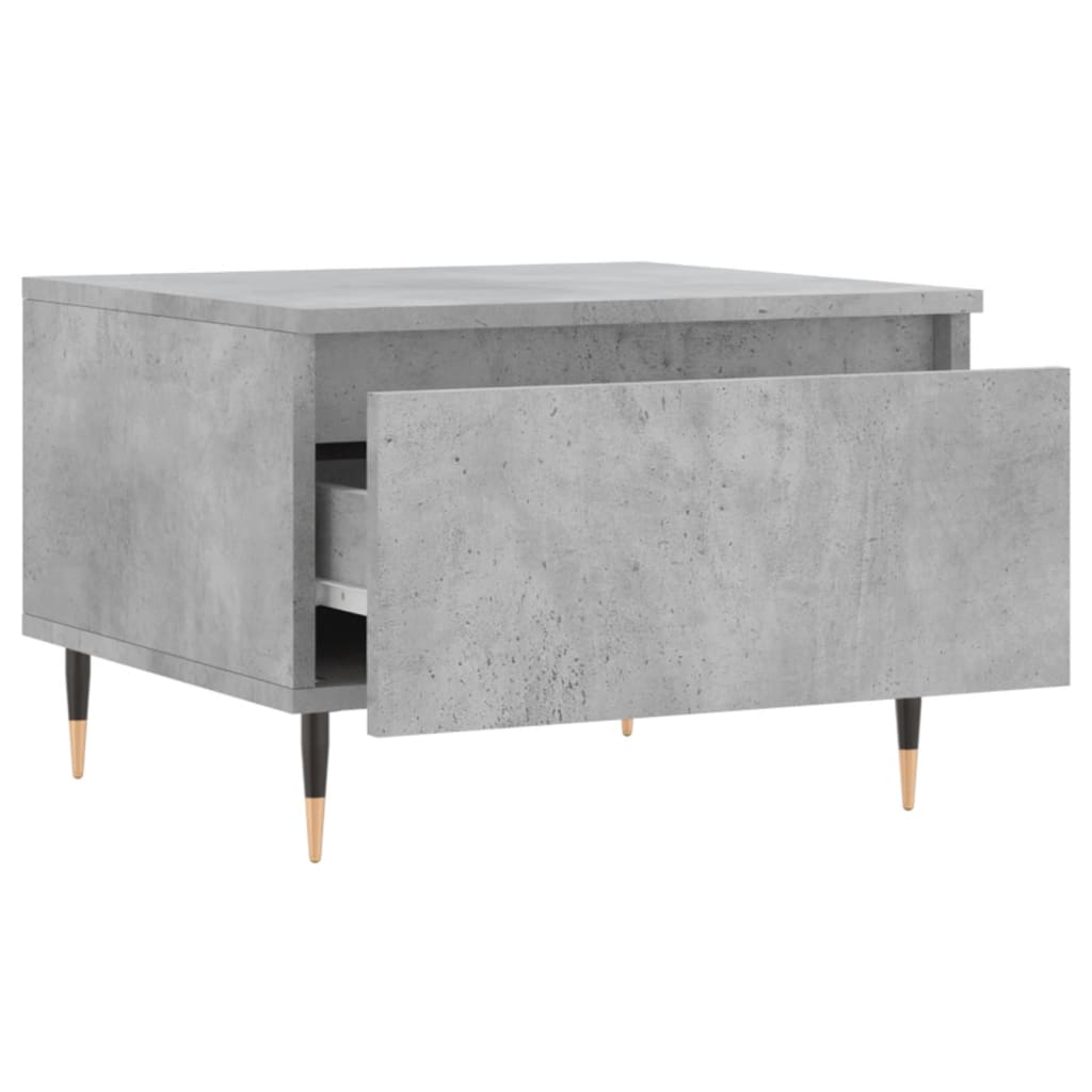 Salongbord betonggrå 50x46x35 cm konstruert tre