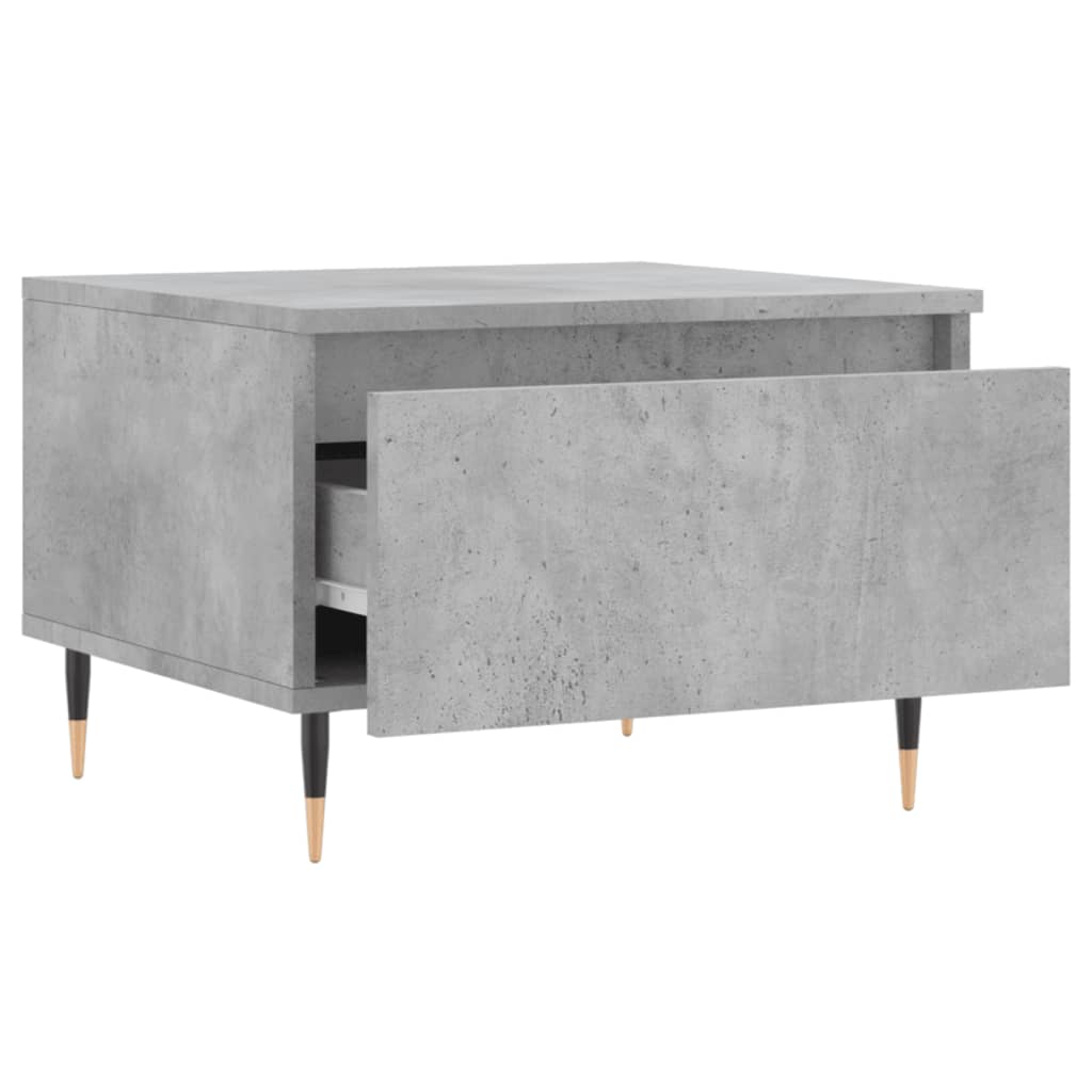 Saongbord 2 stk betonggrå 50x46x35 cm konstruert tre