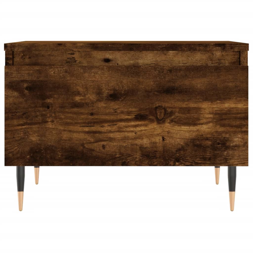 Salongbord 2 stk røkt eik 50x46x35 cm konstruert tre