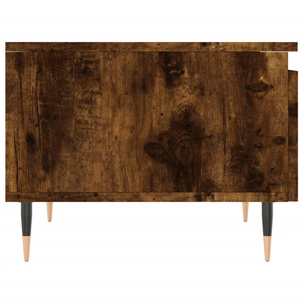 Salongbord 2 stk røkt eik 50x46x35 cm konstruert tre