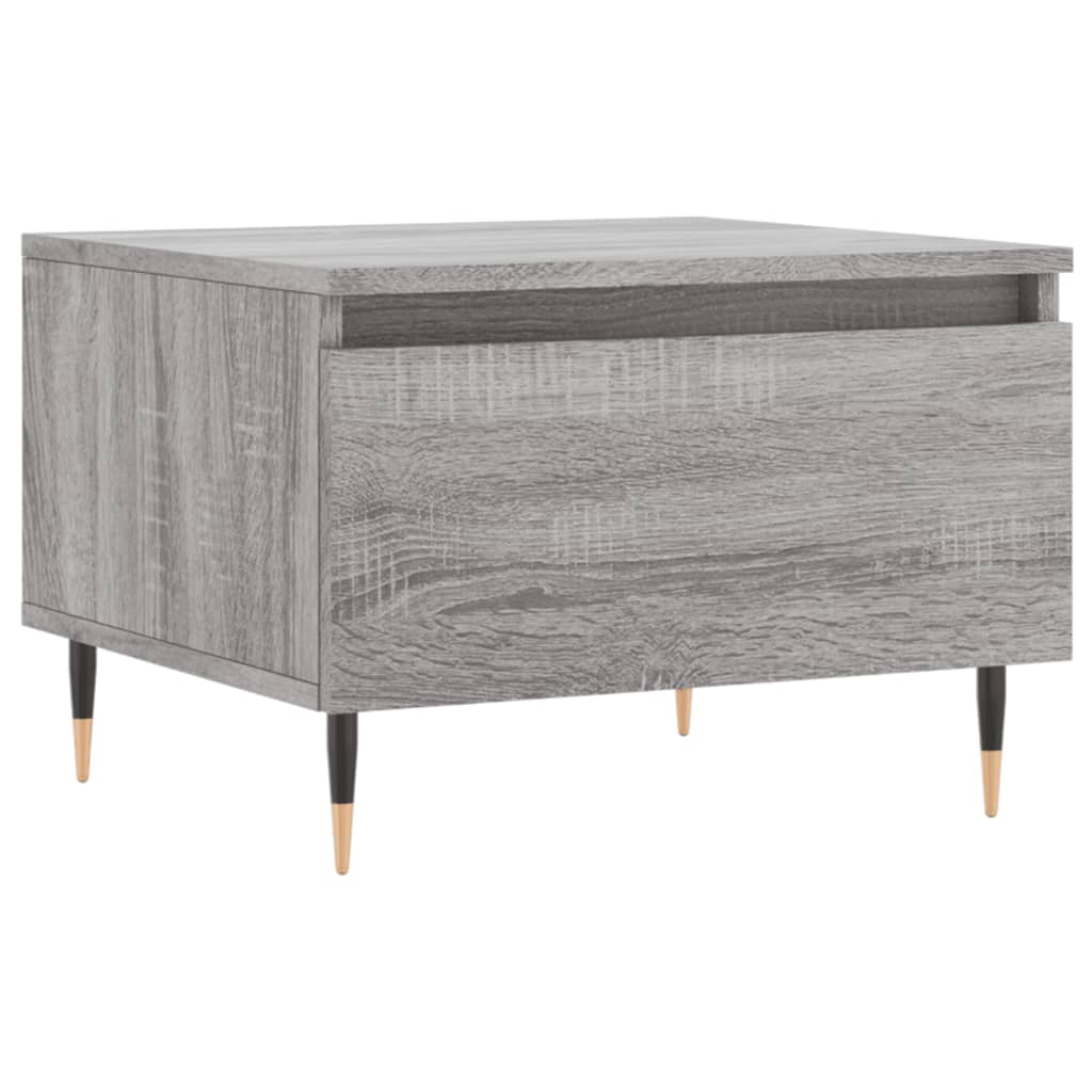 Salongbord 2 stk grå sonoma 50x46x35 cm konstruert tre