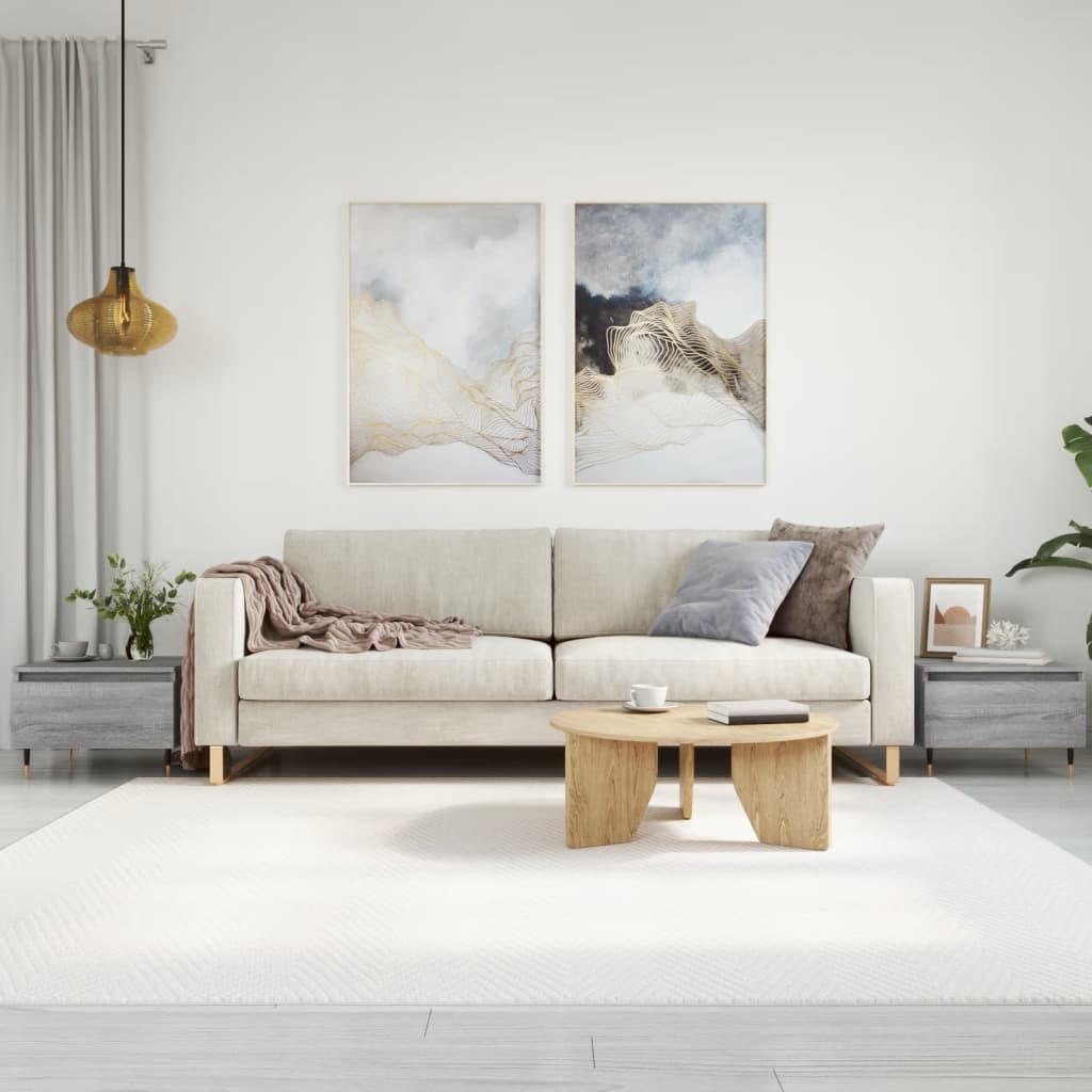 Salongbord 2 stk grå sonoma 50x46x35 cm konstruert tre
