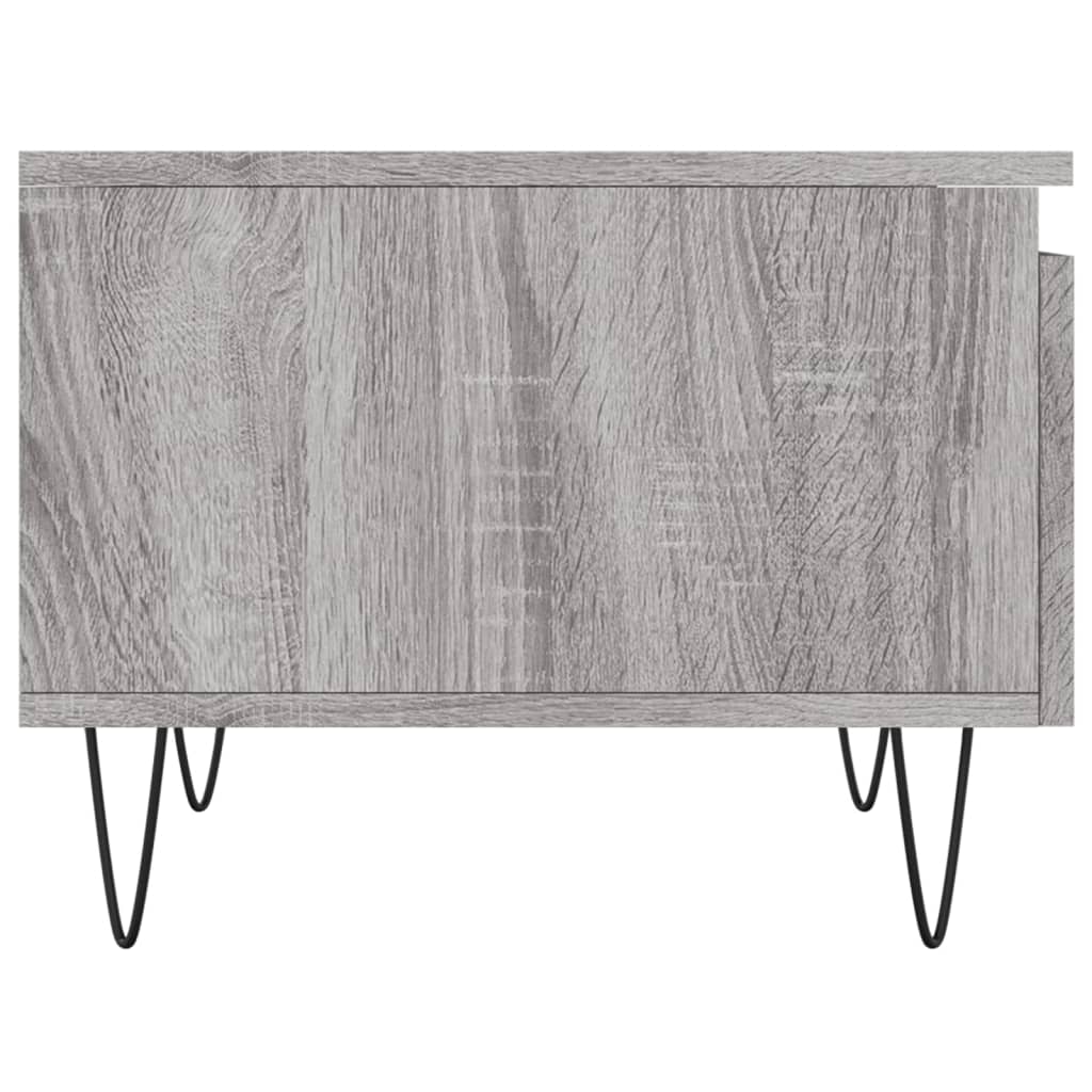 Salongbord 2 stk grå sonoma 50x46x35 cm konstruert tre