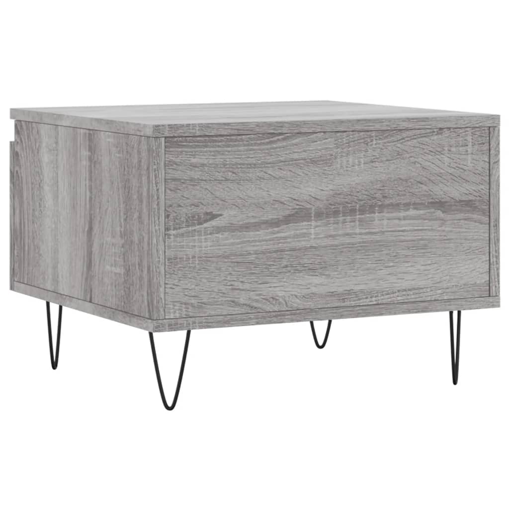 Salongbord 2 stk grå sonoma 50x46x35 cm konstruert tre