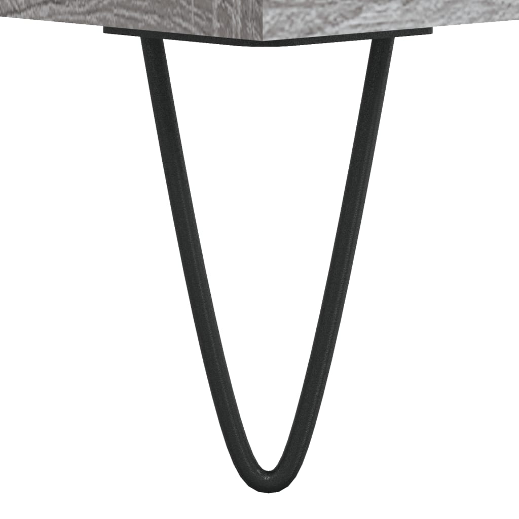 Salongbord 2 stk grå sonoma 50x46x35 cm konstruert tre