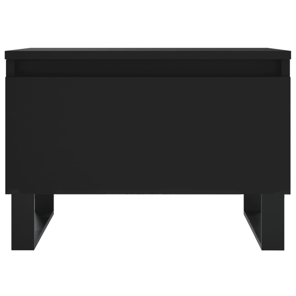 Salongbord 2 stk svart 50x46x35 cm konstruert tre