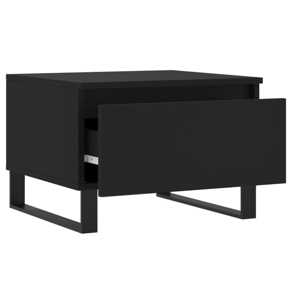 Salongbord 2 stk svart 50x46x35 cm konstruert tre