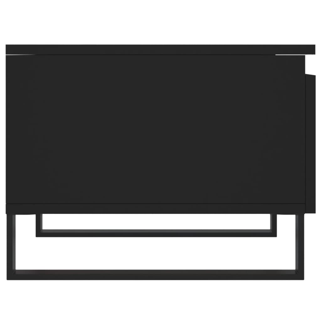 Salongbord 2 stk svart 50x46x35 cm konstruert tre