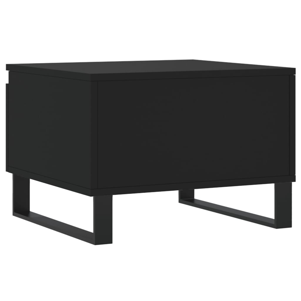 Salongbord 2 stk svart 50x46x35 cm konstruert tre
