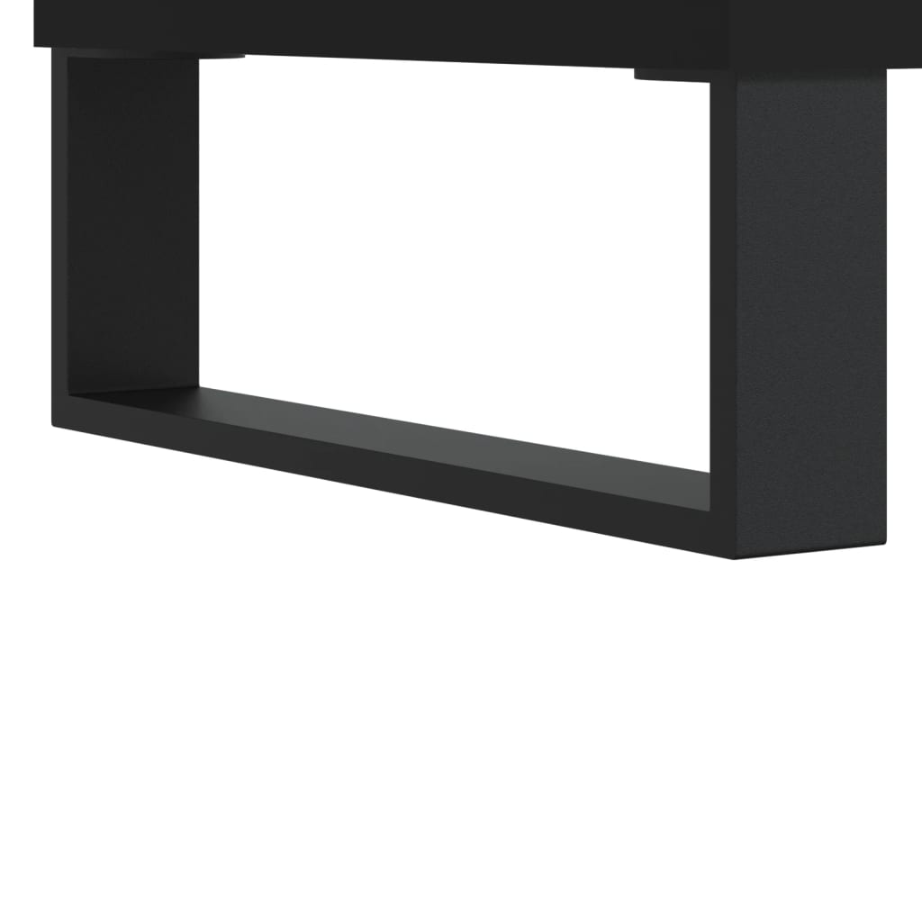 Salongbord 2 stk svart 50x46x35 cm konstruert tre