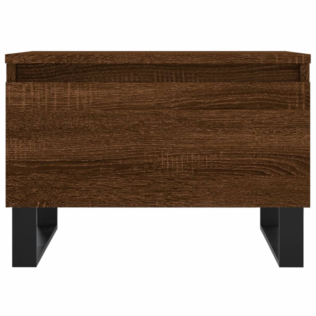 Salongbord brun eik 50x46x35 cm konstruert tre