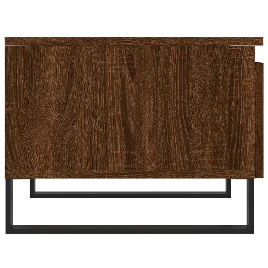 Salongbord brun eik 50x46x35 cm konstruert tre