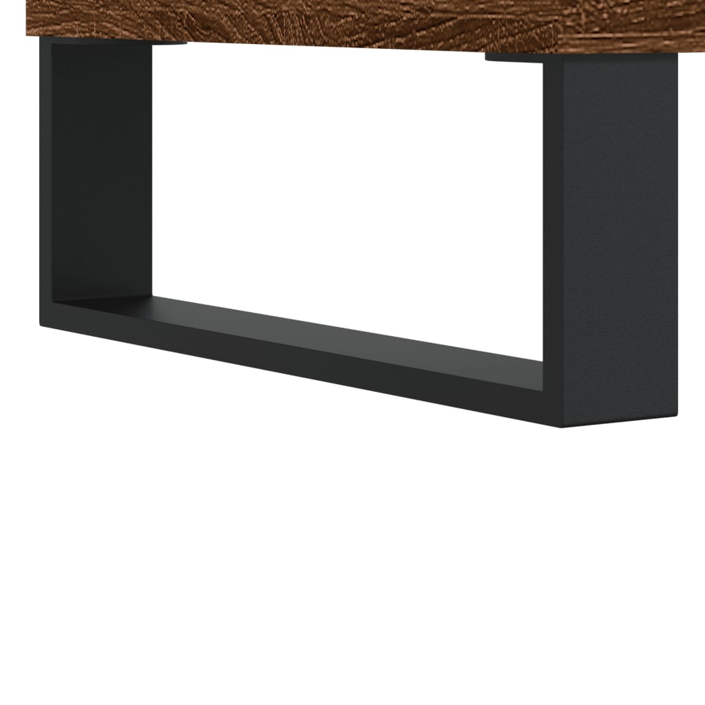 Salongbord brun eik 50x46x35 cm konstruert tre