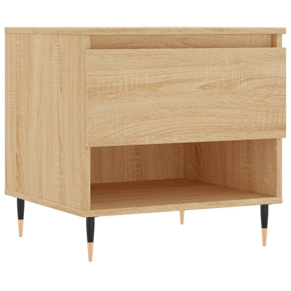 Salongbord 2 stk sonoma eik 50x46x50 cm konstruert tre