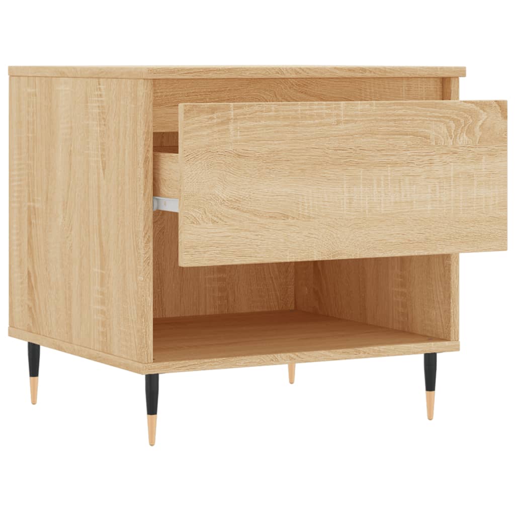Salongbord 2 stk sonoma eik 50x46x50 cm konstruert tre